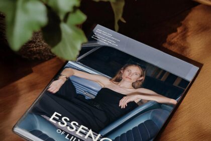 Lilysilk magazine on a table