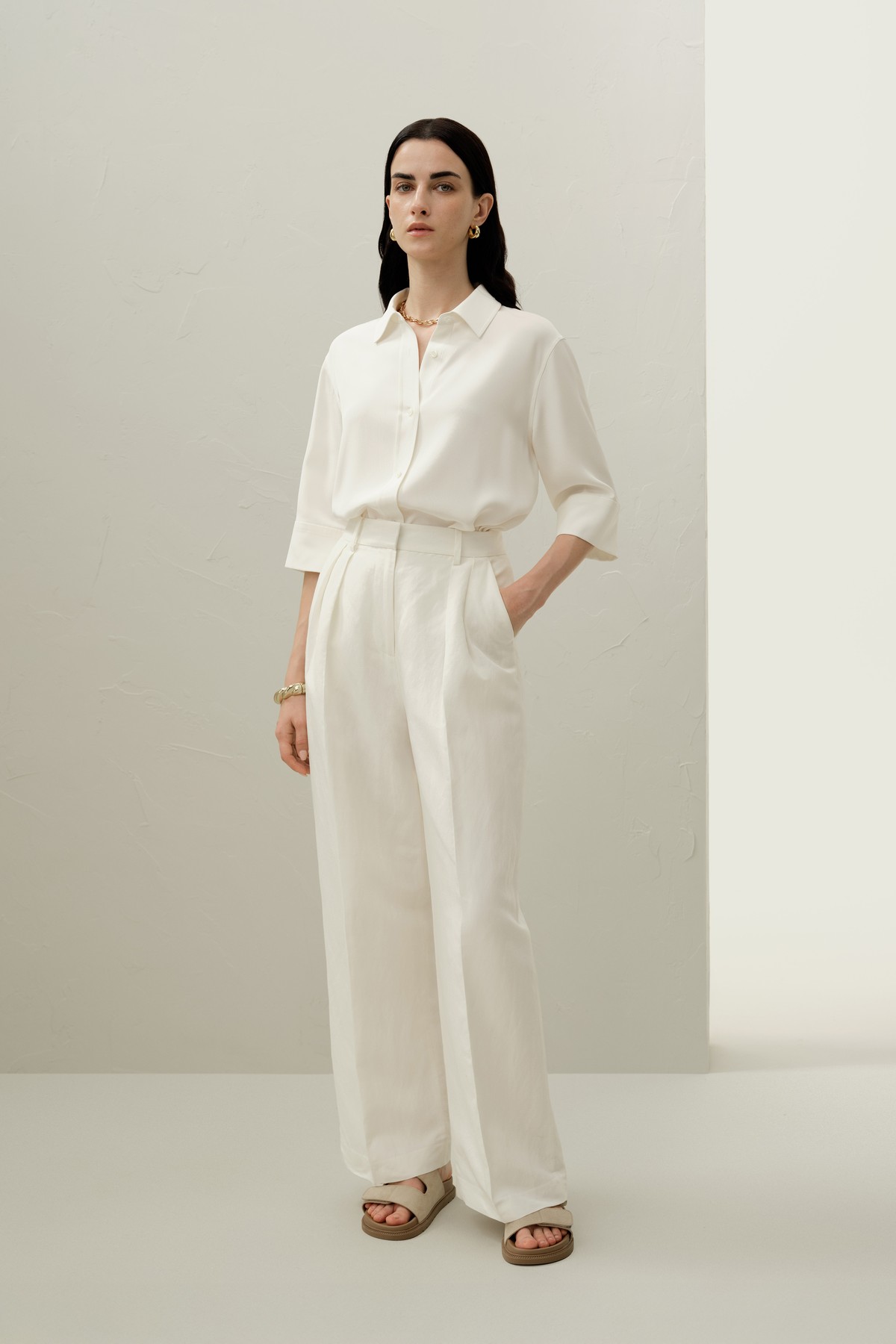 Chemise ample en crêpe de soie Lilysilk