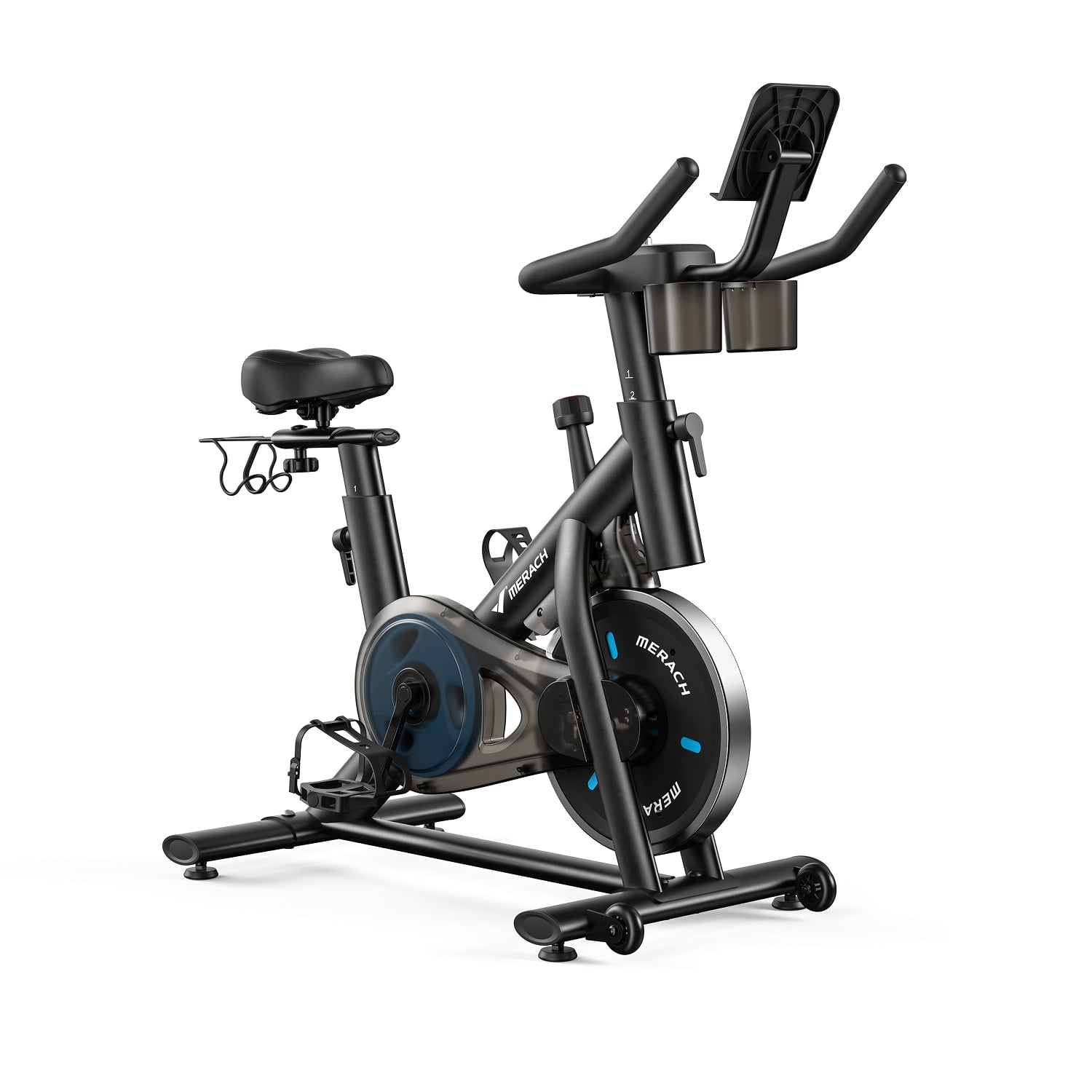 Merach S26B2 black indoor exercise bike