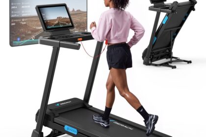 Merach T12B3 folding treadmill with colour screen