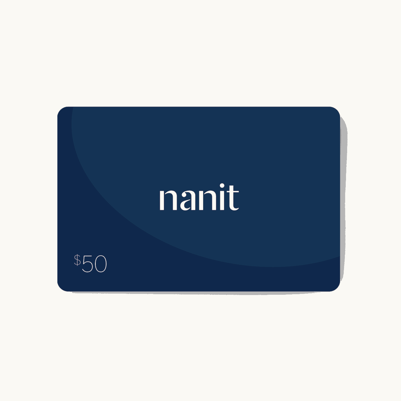 Nanit digital gift card shown as a single store offering
