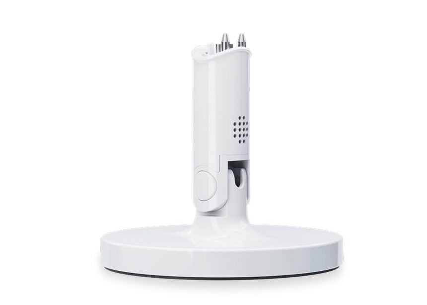 Nanit Flex Stand shown as a single portable monitor accessory
