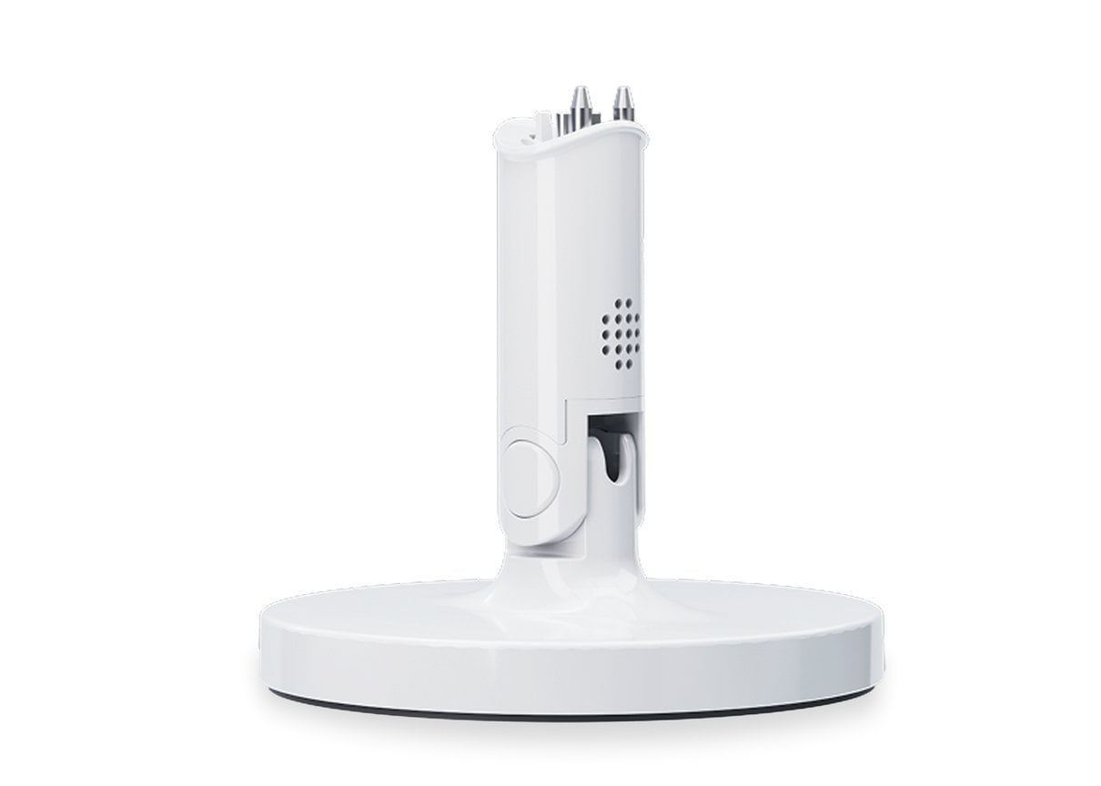 Nanit Flex Stand shown as a single portable monitor accessory