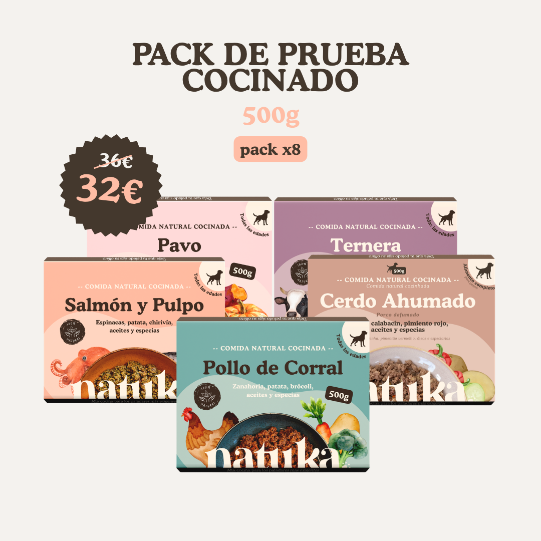 Pack de prueba de menús cocinados de Natuka