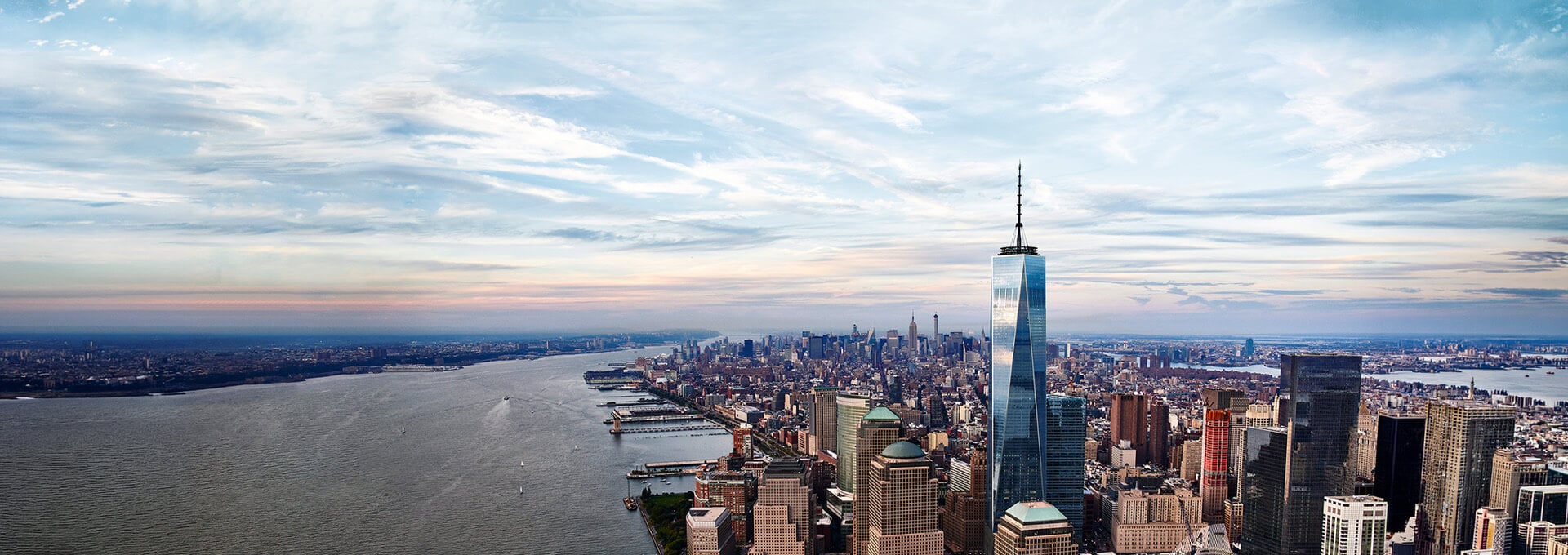 Vue panoramique de Manhattan depuis One World Observatory