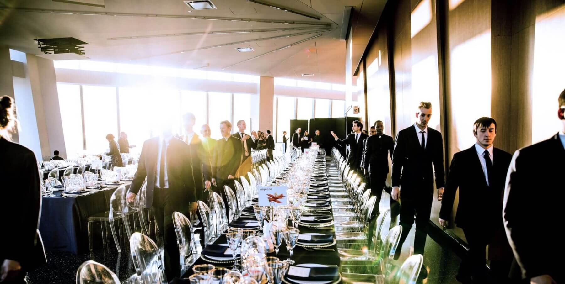 Private event space with skyline views at One World Observatory