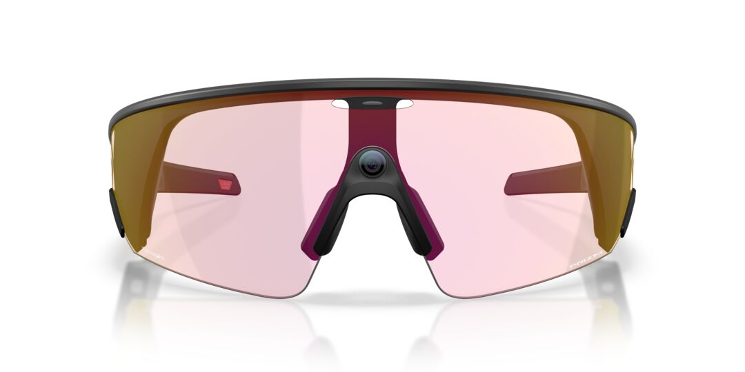 Lentes de sol Oakley Meta Vanguard negros sobre fondo limpio