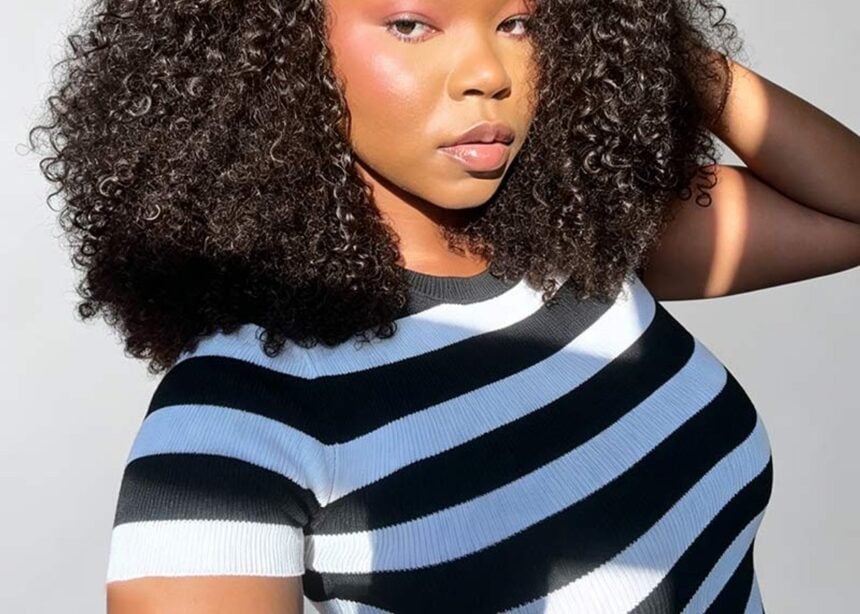QVR 4C Edges kinky curly short bob wig with lace front