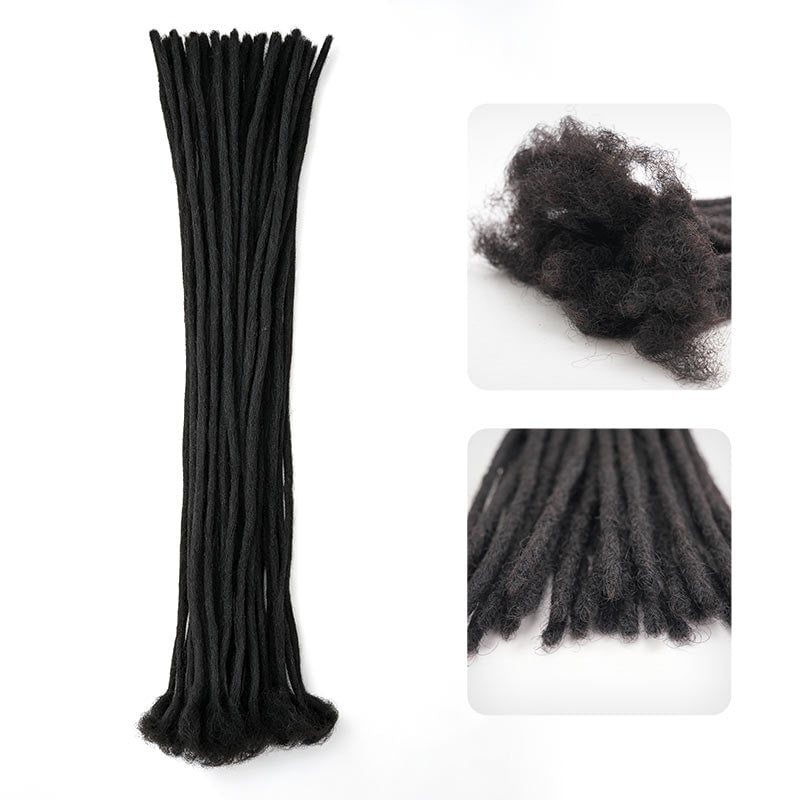 QVR thin handmade micro loc human hair extensions
