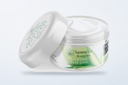 SupremeCBD CBD Uplifting Face Cream 100ml product jar