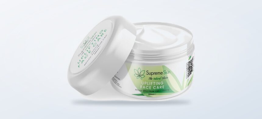 SupremeCBD CBD Uplifting Face Cream 100ml product jar