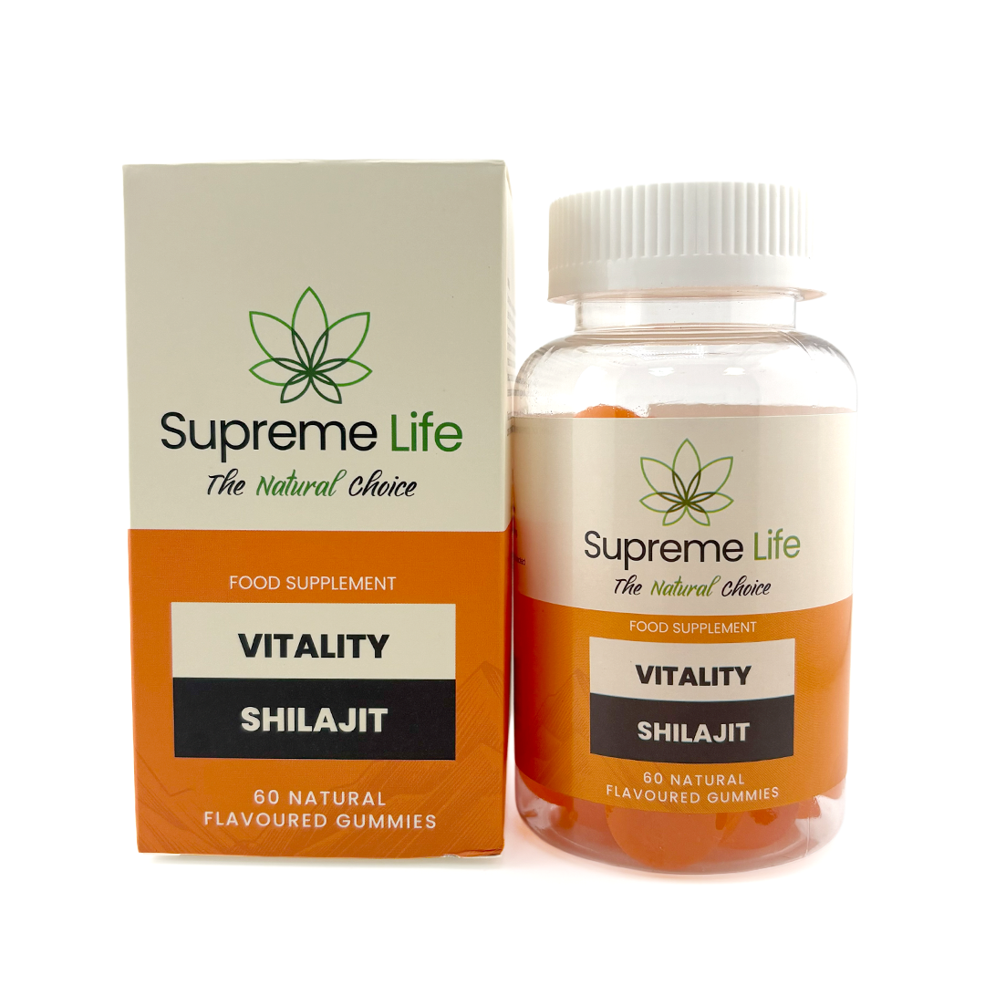 SupremeCBD orange shilajit gummies product pack