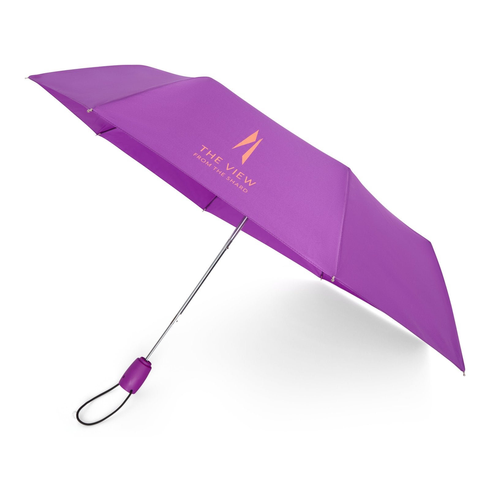 Purple mini umbrella from The View from The Shard shop