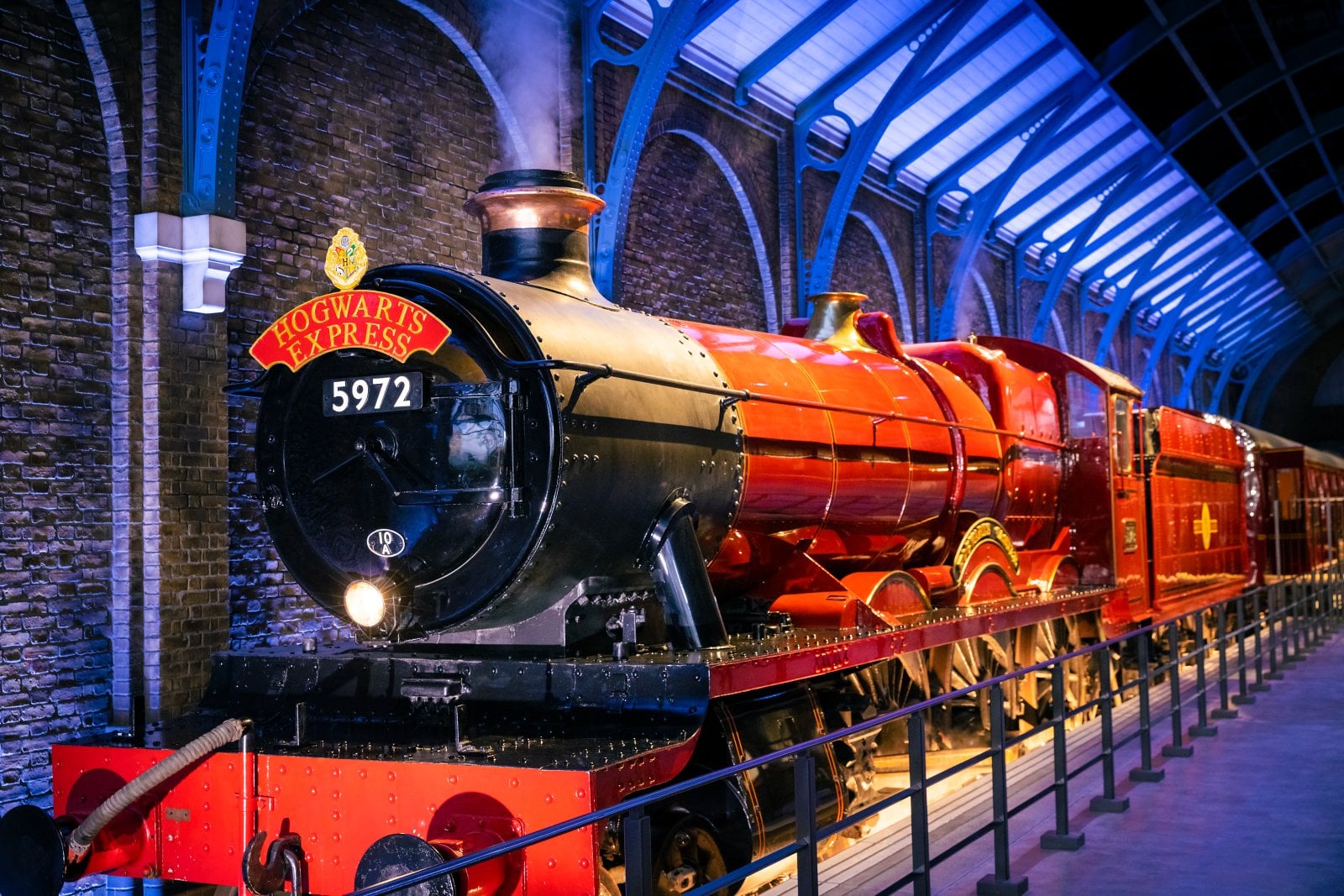 The Hogwarts Express set at Warner Bros. Studio Tour Tokyo