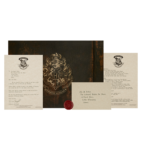 Personalised Hogwarts Acceptance Letter Replica Set