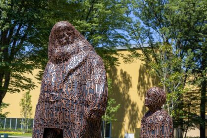 Harry Potter statues outdoors at Warner Bros. Studios Japan