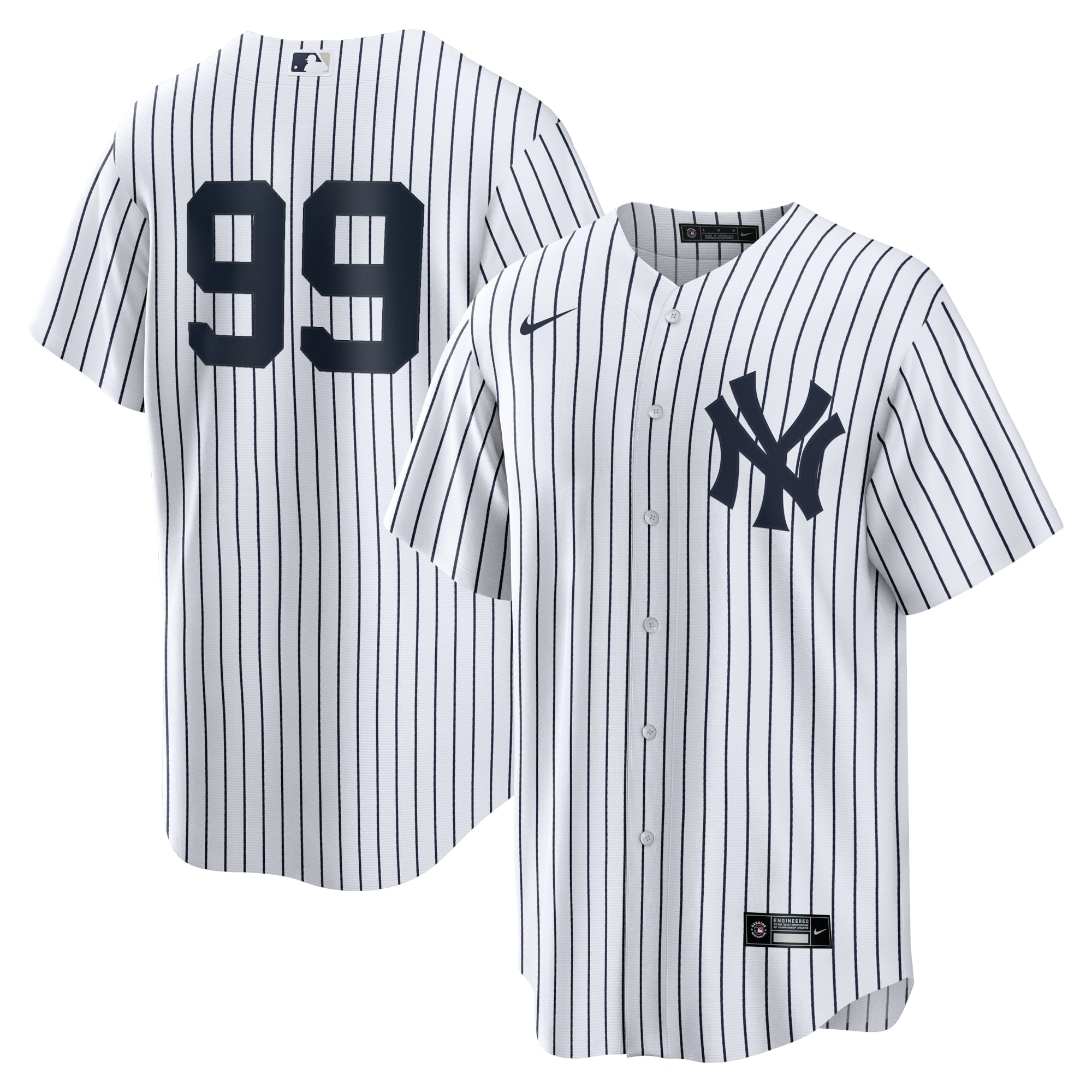 White Nike Aaron Judge New York Yankees home replica jersey