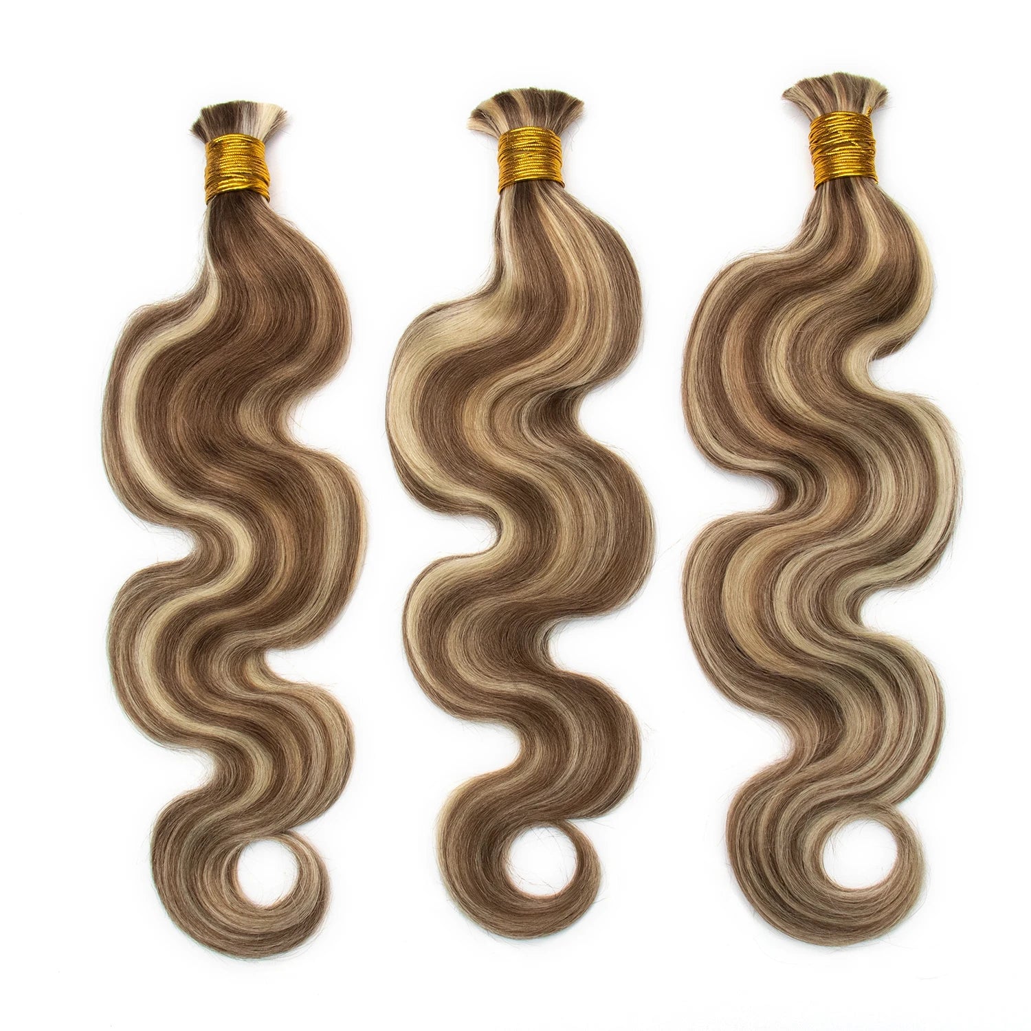 Number 6 and 60 mix color body wave bulk human braiding hair