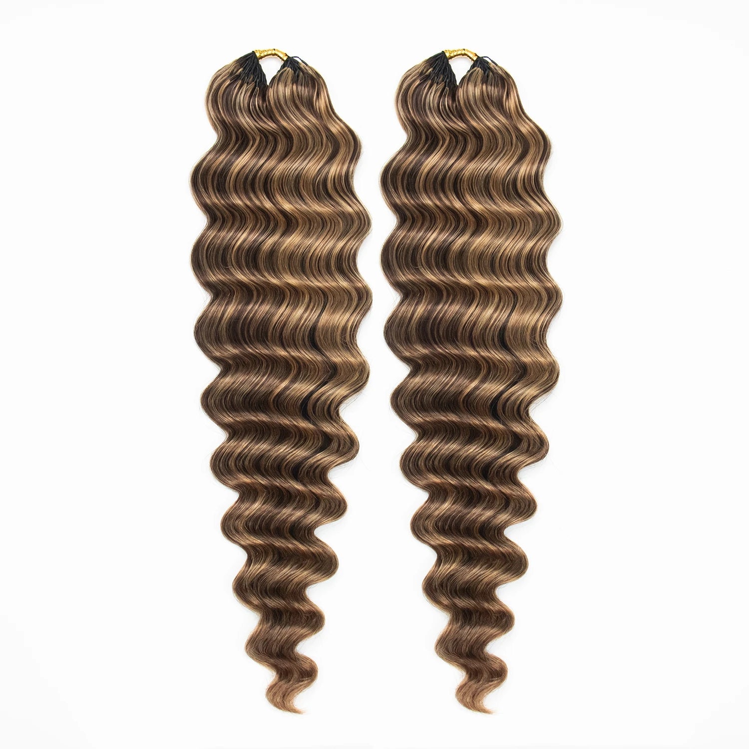 D4 and 27 mix color loose deep wave human crochet hair