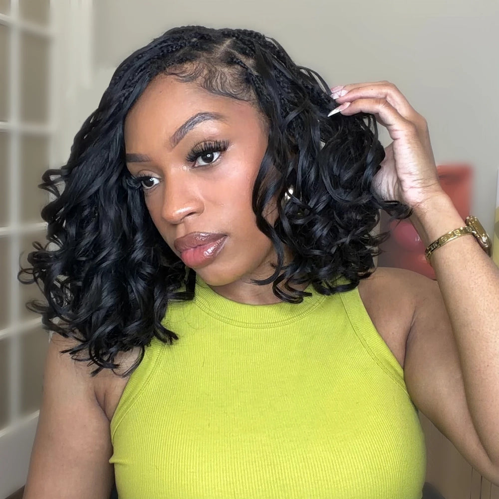 French curl human crochet hair