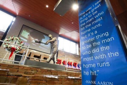 Truist Park Monument Garden and Atlanta Braves history display