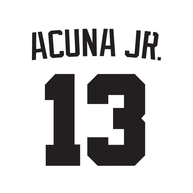 Atlanta Braves player name and number detail