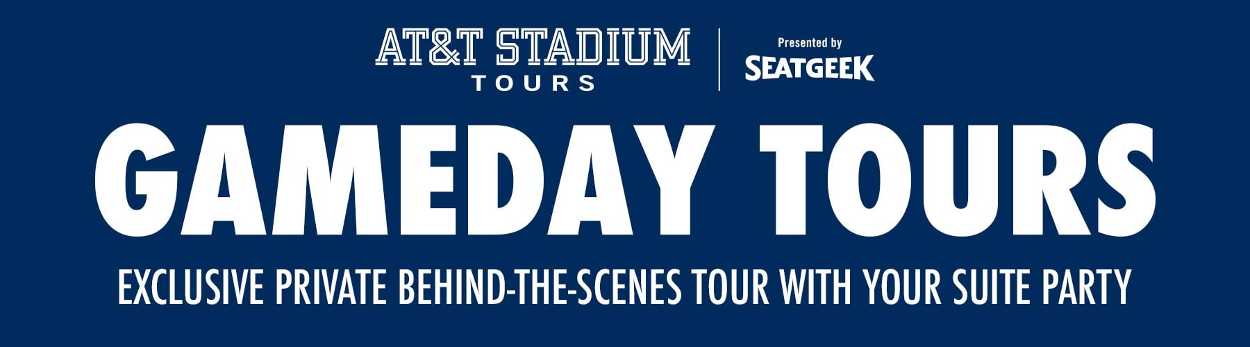 Stadium interior prepared for a gameday tour