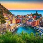 Costa della Liguria vista dall'alto