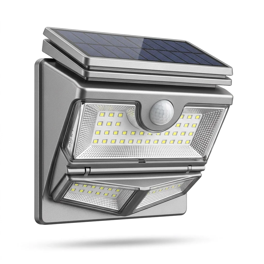 Entry light activated by a motion sensor