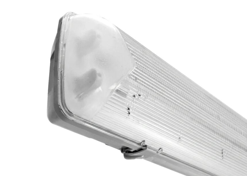 Twin two foot anti-corrosive LED ready fitting