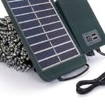 Solar string lights with a separate control panel