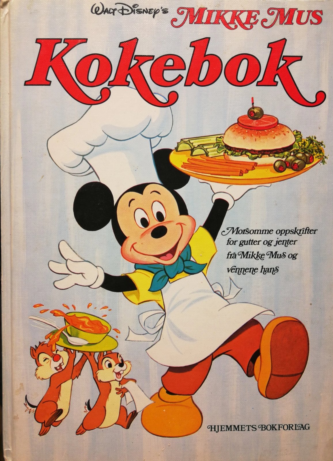 Fotografi av omslaget til Mikke Mus kokebok