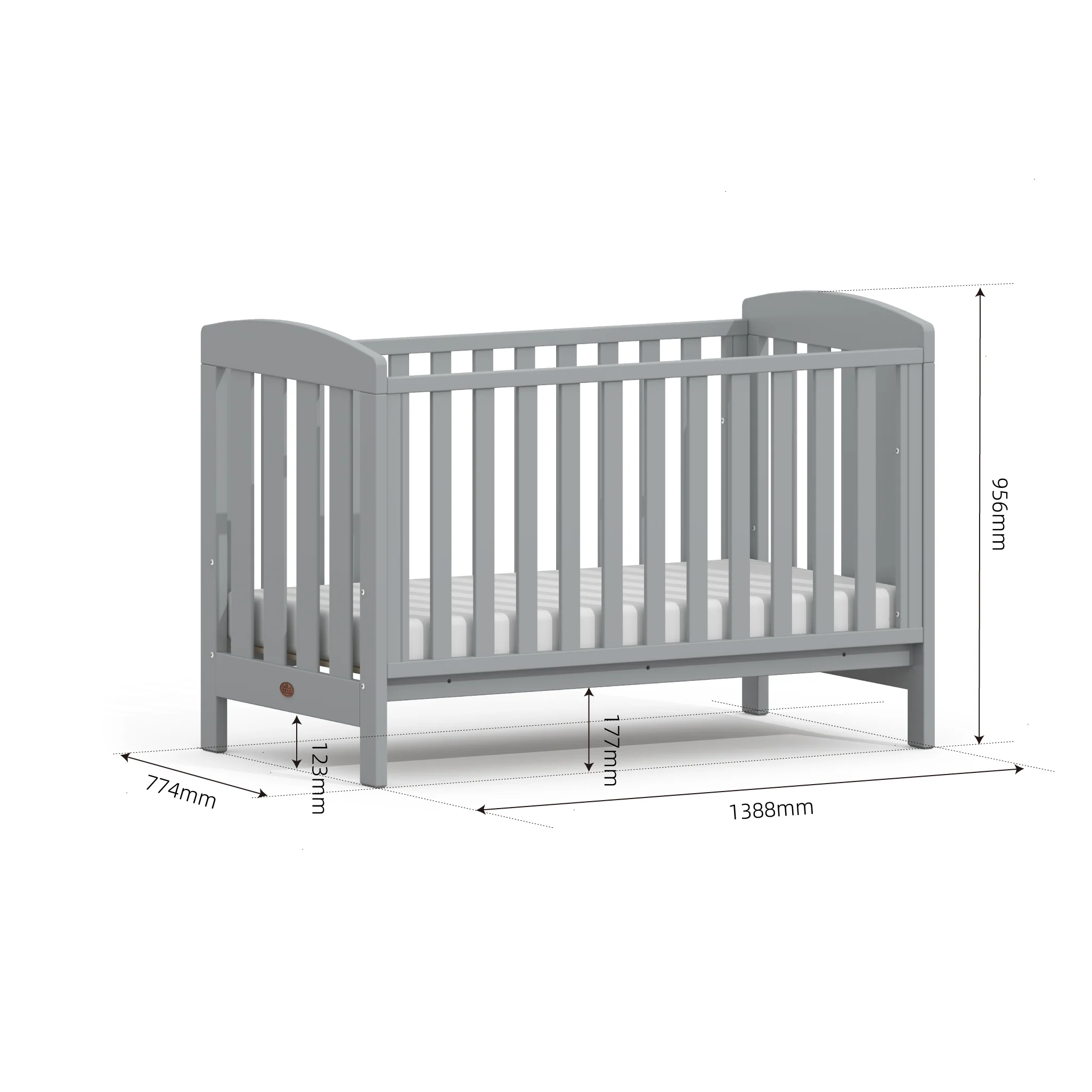 Alice Cot Bed bundle shown as a nursery furniture set