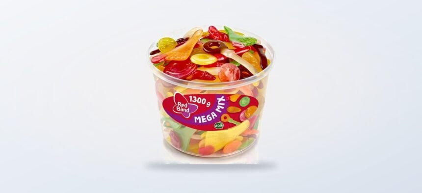 Red Band Mega Mix Großpackung mit verschiedenen Fruchtgummis