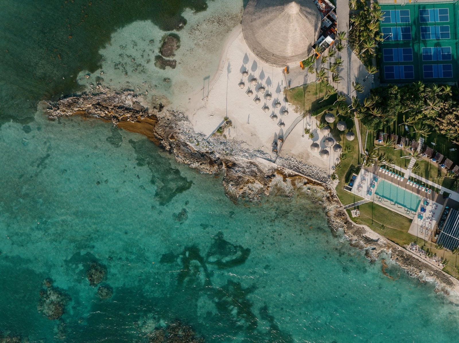 Club Med Cancun resort beside a tropical coastline
