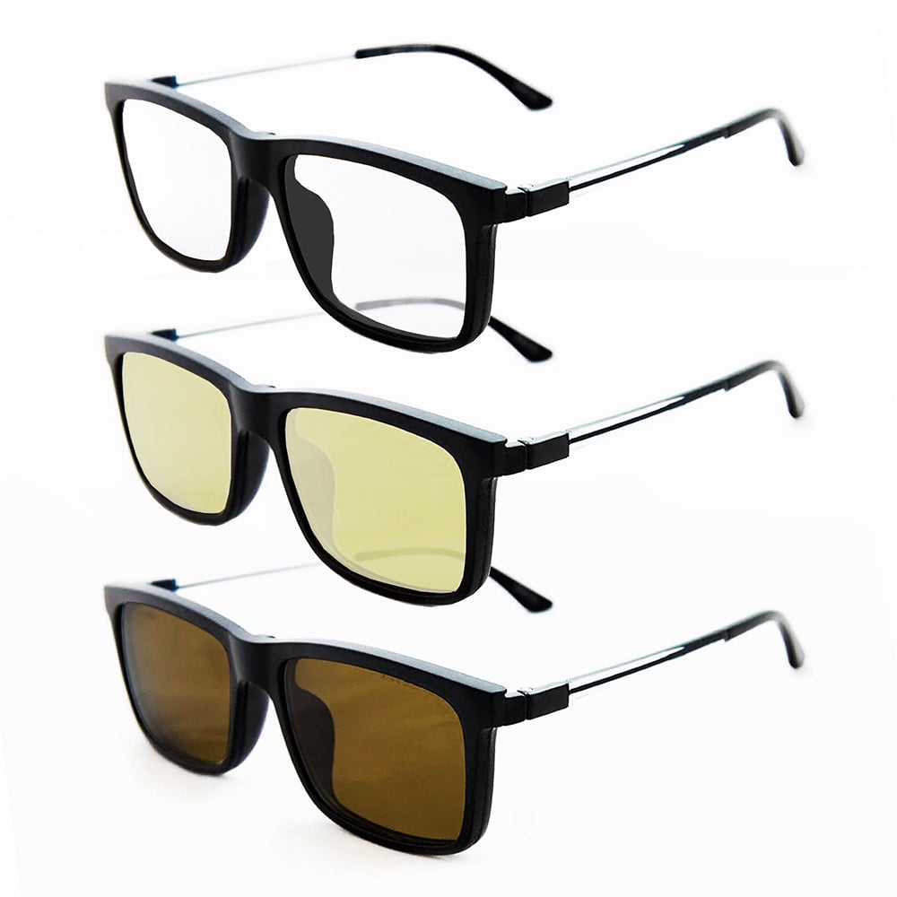 Detalle de los lentes EagleEyes SuperSight Sistema 3 en 1