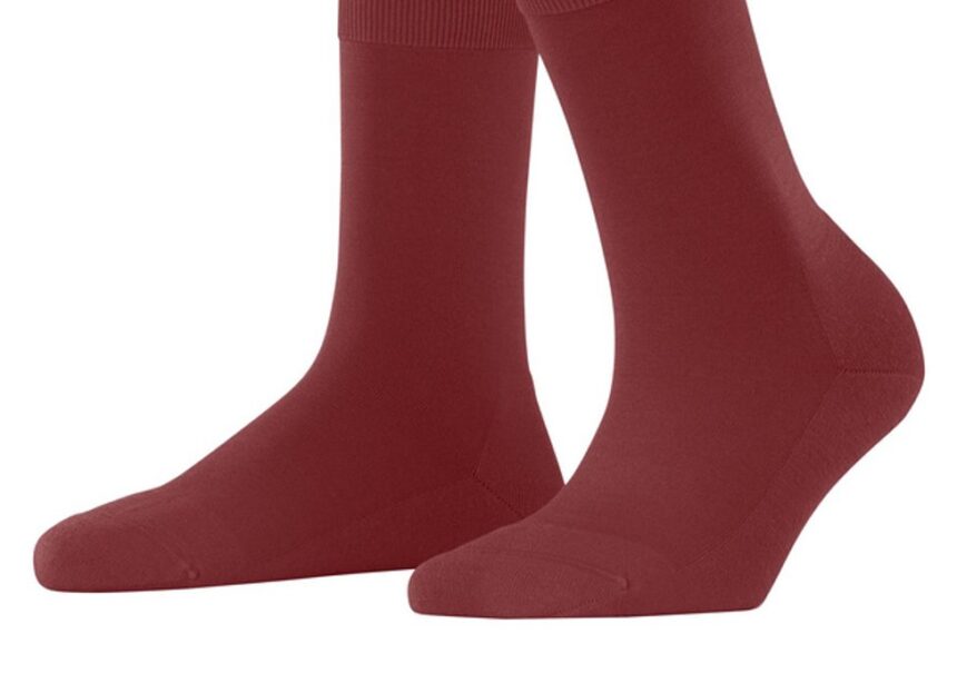 Rote ClimaWool Damen Socken von Falke