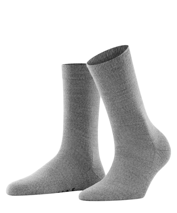 Graue Softmerino Damen Socken von Falke