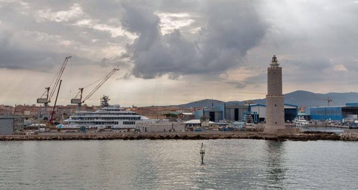 Passenger ferries at Livorno port