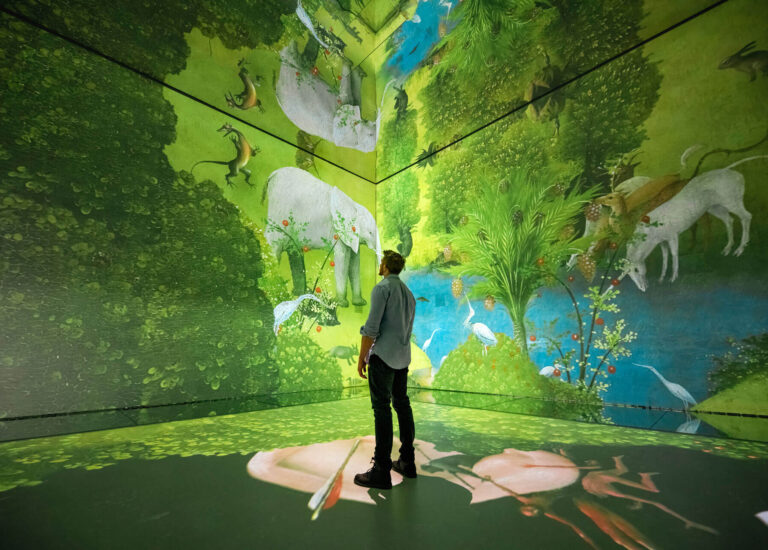 Bosch-inspired projection in the Frameless gallery