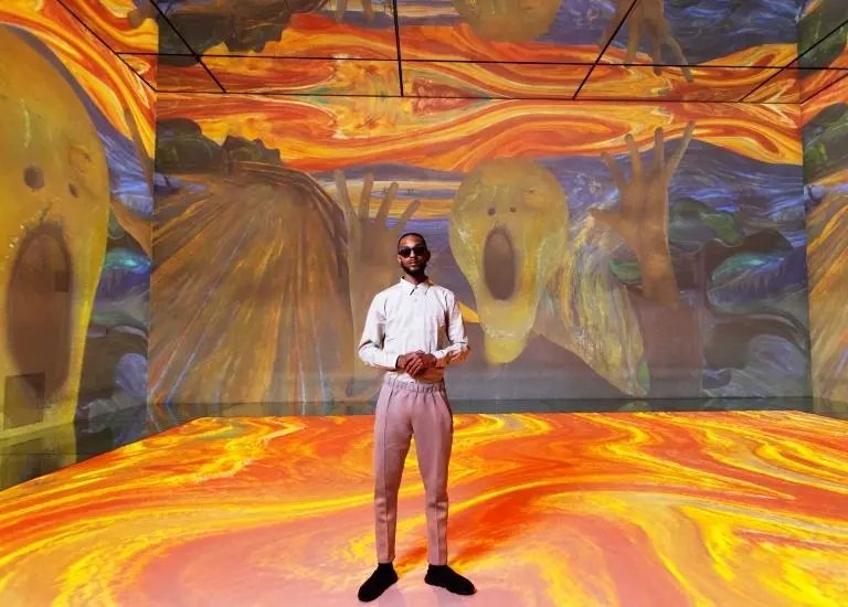 Immersive artwork in the Listen Beyond Reality experience