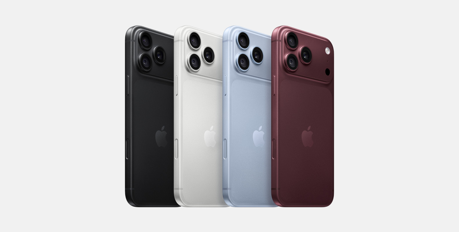 Aktuelle iPhone-Pro-Modelle in vier Farben, bei Grover zu mieten