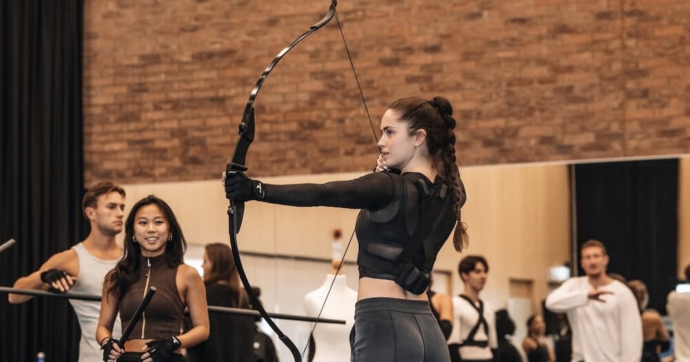A live scene from Hunger Games on Stage