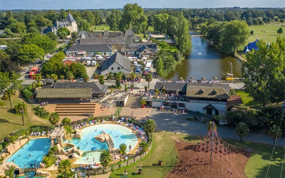 Park landscape at Domaine des Ormes in France