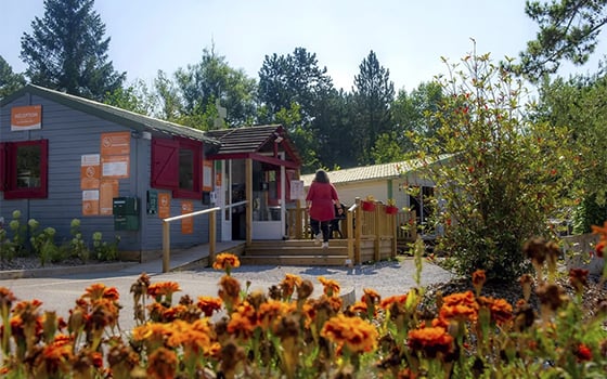 Reception at La Dune Blanche holiday park