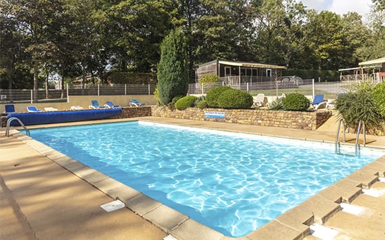 Outdoor pool at a French Eurocamp holiday park