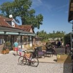 Outdoor holiday park space at Domaine de Drancourt in France