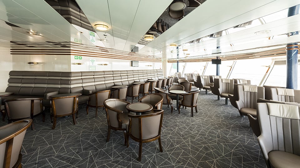 Club Class lounge aboard Isle of Inishmore
