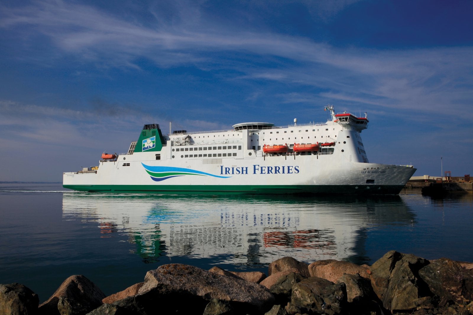 Isle of Inishmore ferry at sea