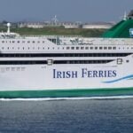 Irish Ferries James Joyce sailing on the sea